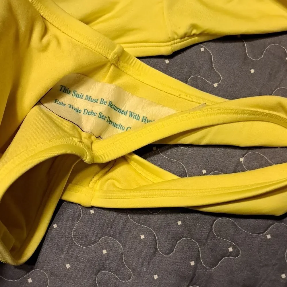 Kona Sol yellow swim bottoms new without tags